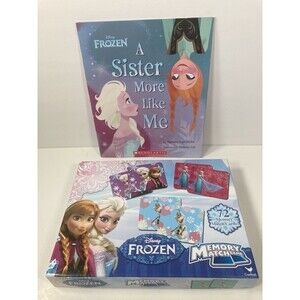 Disney Frozen Match Game AND “A Sister More Like Me” Book - For Kids and Family